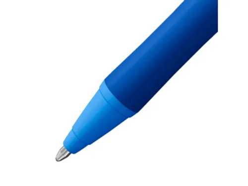 Balpen STABILO pointball colorful medium blauw blister à 2 stuks