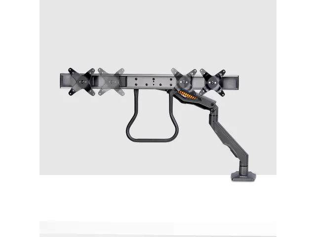 Bras de bureau double écran jusqu'à 27 Inch Avecc barre transversale