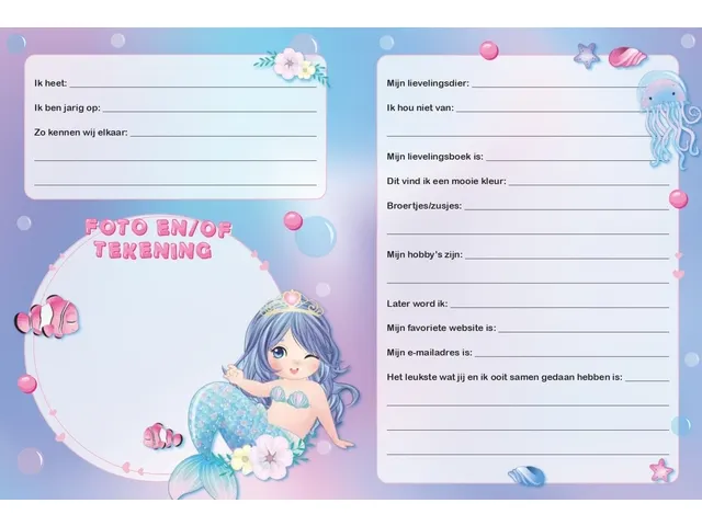 Carnet d'amitié Interstat Zeemeermin (NL)