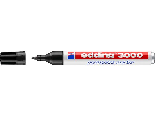 Viltstift Edding 3000 Rond 1.5-3mm Zwart | EddingMarker.nl