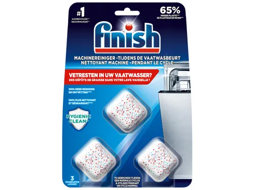 Vaatwasmachine-reiniger tabs Finish 3 stuks