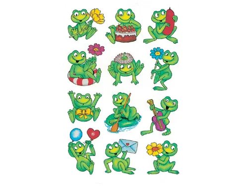 Sticker Etiket Herma 5601 Kikkers 36 stuks