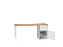 werkbank,HxBxD 930x2000x600mm,multiplexblad,2voeten/1container