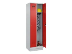 locker,HxBxD 1950x600x500mm,2vak,vak B 300mm,cil.-slot,sokkel