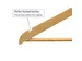 9453470 Kledinghanger MAULmira hout 20 stuks 44.5x1.2x23cm bruin