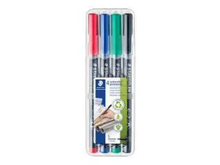 Viltstift Staedtler OHP Lumocolor 313 Super fijn 0.4mm Assorti 4 stuks - 2