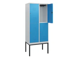 dubbeldekse locker,HxBxD 1950x800x500mm,2x2vak.,vak B 400mm - 2