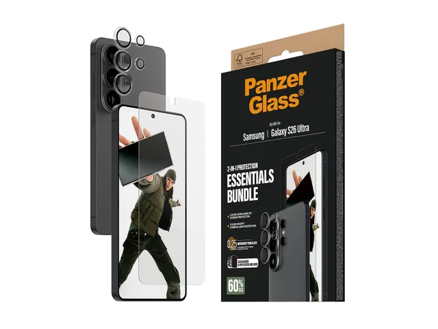 PanzerGlass 2-in-1 Hoops Bundle Samsung Galaxy S26 Ultra | Ultra-
