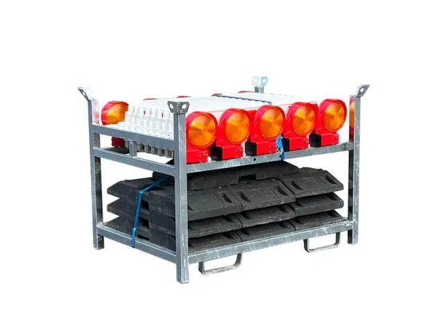 Bakenset,10Bakens M. Lampen,Voetplaten,1Opslag-/Transportpallet