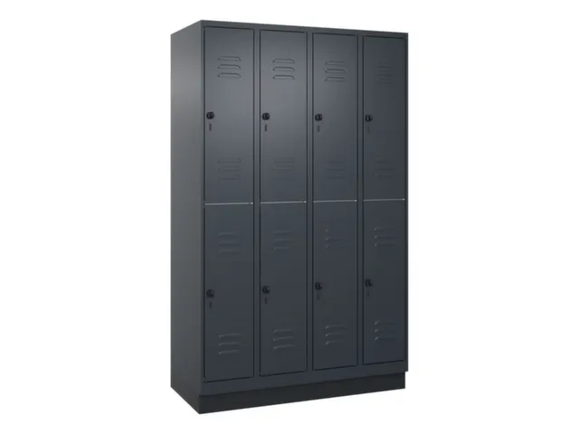 dubbeldekse locker,HxBxD 1950x1200x500mm,4x2vak.,vak B 300mm