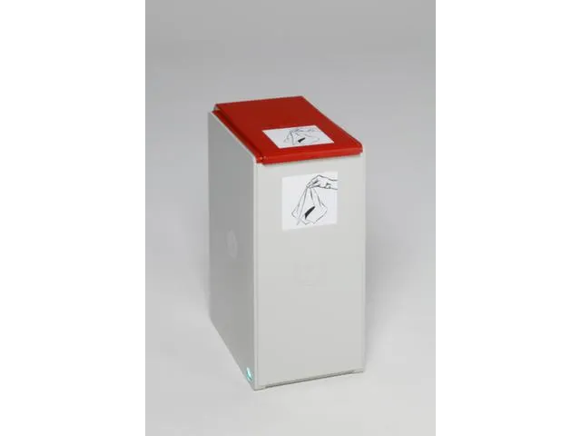 afvalverzamelbox,1x40l,HxBxD 570x250x405mm,romp Polystyreen lichtgrijs