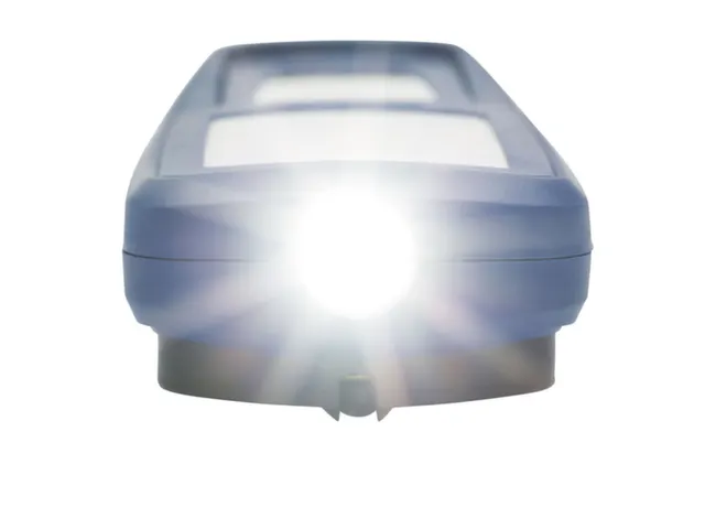 accu-werklamp,1 COB-led,500lumen,spot 175lumen,display-weergave