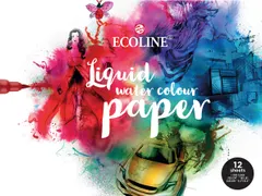 Ecoline tekenpapier 24x32 cm 290 gr blok 12 vellen