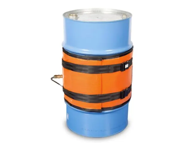 Verwarmingsmantel,V. 120L Vat,Buiten Glasvezel/Silicone,Oranje