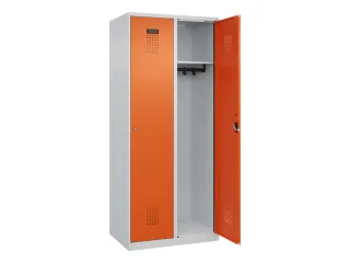 locker,HxBxD 1850x800x500mm,2vak,vak B 400mm,cil.-slot,staand op vloer - 2