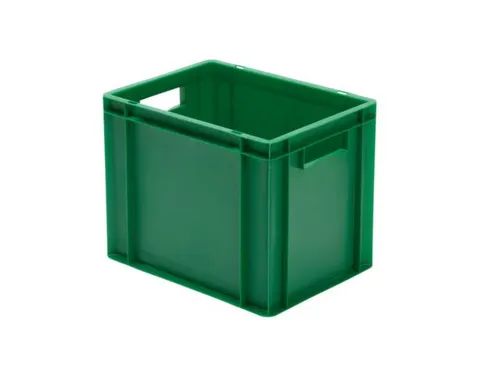 Euronorm-stapelbak 29l 320x400x300mm Wanden/bodem Gesloten Groen