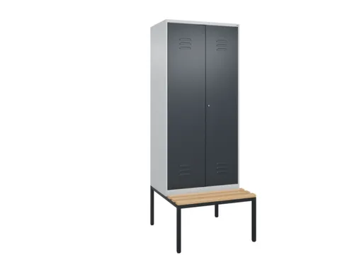 locker voor scheiding van kleding,HxBxD 2120x800x815mm,2vak