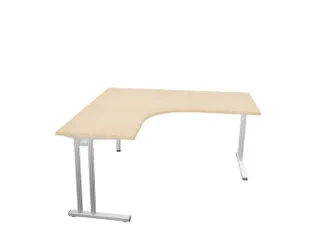 bureau in vrije vorm,HxBxD 740x1600x1600mm,vrije vorm,NE-esdoorn - 1