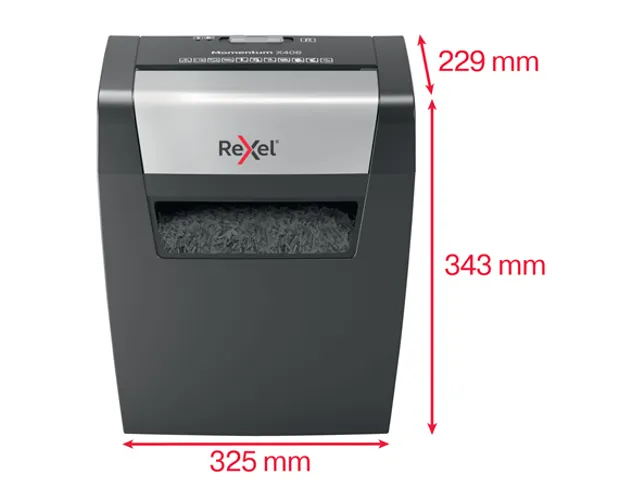 Rexel Momentum X406 Papiervernietiger P-4 Snippers
