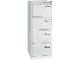 Hangmappenkast Basic 4 laden zilvergrijs - 1