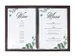 Porte-menu Sigel A5 gris foncé avec insert bambou pour 8 pages