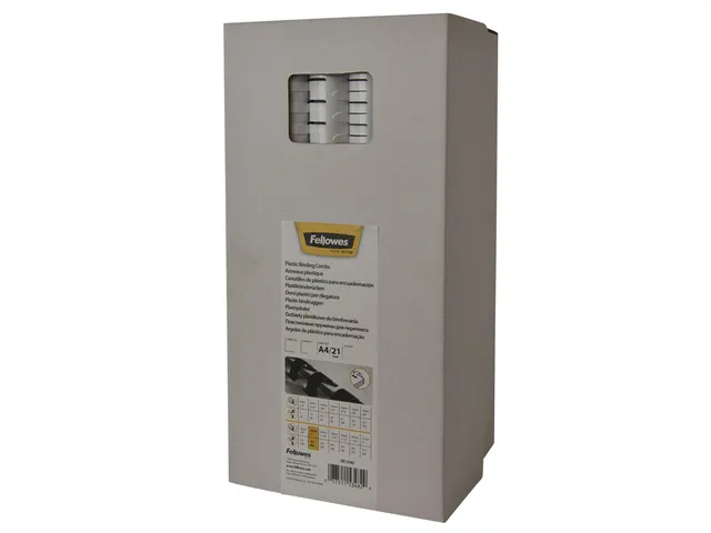Bindrug Fellowes 10mm 21-rings A4 wit 100stuks