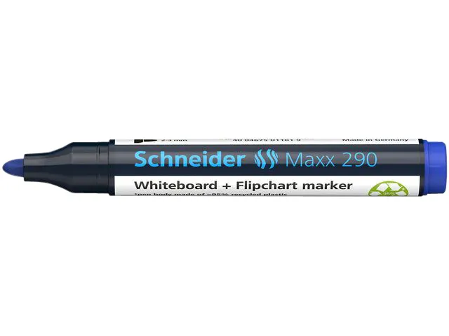 Whiteboardmarker Schneider Maxx 290 rond 2-3mm assorti 3+1 gratis