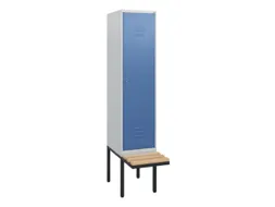 locker met bank,HxBxD 1950x400x815mm,1vak,vak B 400mm,cil.-slot