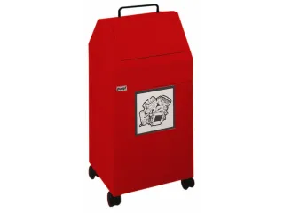 Afvalverzamelaar Vuurremmend 1X45 Liter 710X330X310Mm Rood - 1