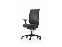 Dauphin Bureaustoel Shapemesh Plus Hoge Rug Zwart