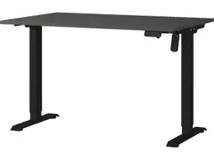 Elektrisch ihv bureau,HxBxD 710-1190x1200x800mm,blad zwart