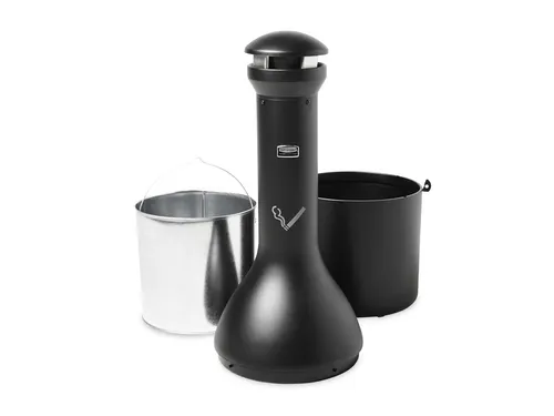 Asbak Rubbermaid Infinity Genie staand zwart