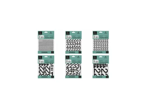 Zelfklevende nummers (10mm) zwart