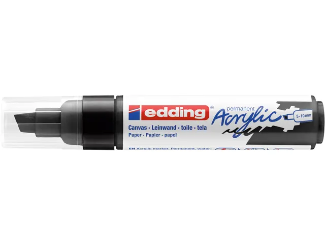 Acrylmarker edding e-5000 breed zwart