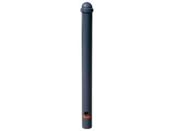 Trottoirpaal 900mm Ø 76mm Met Halve Kogel-kap Uitneembaar Ral 7021
