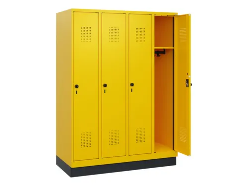 schoollocker,HxBxD 1630x1200x500mm,4vak,vak B 300mm,draaigrendel