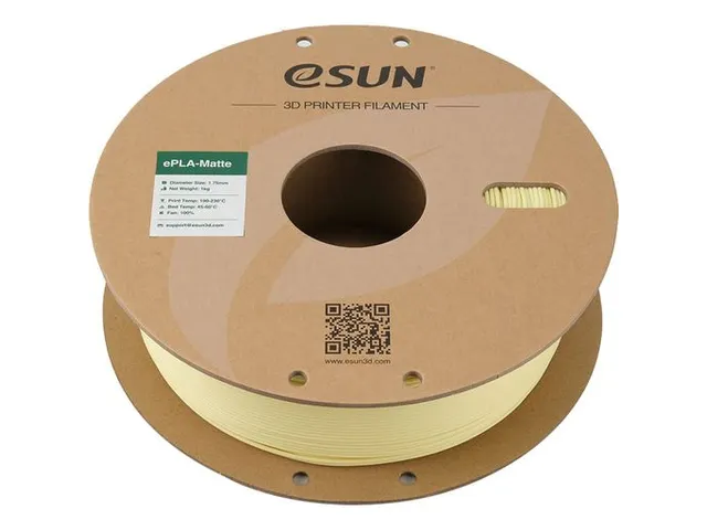eSUN 3D printer Filament ePLA-Matte 1,75mm Amandel Geel 1kg