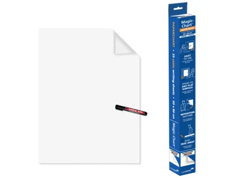 Legamaster Magic-Chart Paperchart folie 60x80cm Wit 25 vel