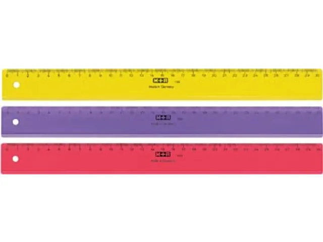Lat Plastic Assorti Kleuren, 30 Cm