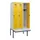locker met bank,HxBxD 1950x900x815mm,3vak,vak B 300mm,draaigrendel