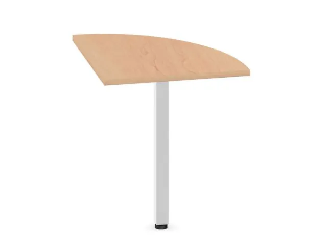 koppelelement voor bureau,90 °,HxBxD 720-840x600x600mm,rond,NE-esdoor