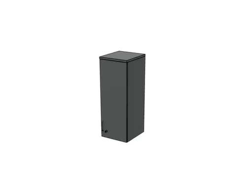 opzetkast v. kast met openslaande deuren MS-donkergrijs 1070x400x445mm