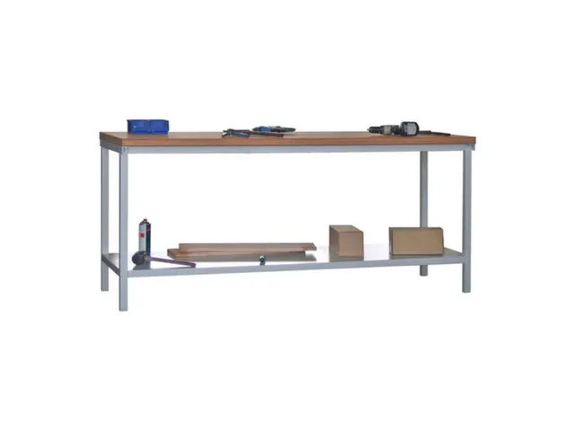 Établi Hxlxp 900X2000X700Mm 1Tablette Châssis/corps Ral7035