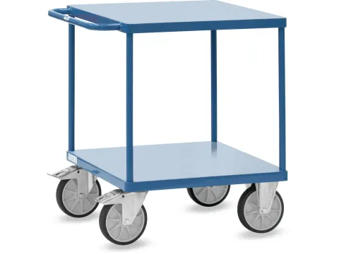 Tafelwagen 2497W RAL5007 platformen van staalplaat +rand 2497W