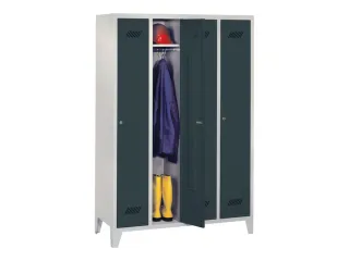 locker,HxBxD 1850x1200x500mm,4vak,vak B 300mm,RAL7035,front RAL7016 - 2