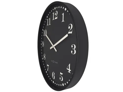 Wandklok NeXtime Dickens Large 50 cm zwart