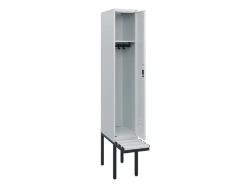 locker met bank,HxBxD 1950x300x815mm,1vak,vak B 300mm,cil.-slot