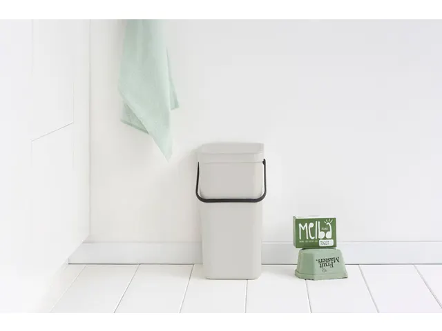 Afvalemmer Sort & Go 16 Liter Lichtgrijs