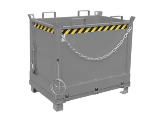 klapbodemcontainer,HxLxB 1145x840x1245mm,0,75m³,hijsogen,vorksloffen - 1