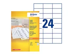 Etiket Avery DP247-100 70x37mm wit 2400stuks